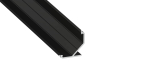 Lumines profile type AGO black anodized, 3 m